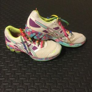 Rainbow ASICS size 8